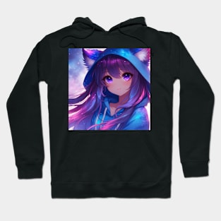 Galaxy Anime Girl Hoodie